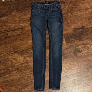Hollister Women's Deep Indigo Skinny Jeans
